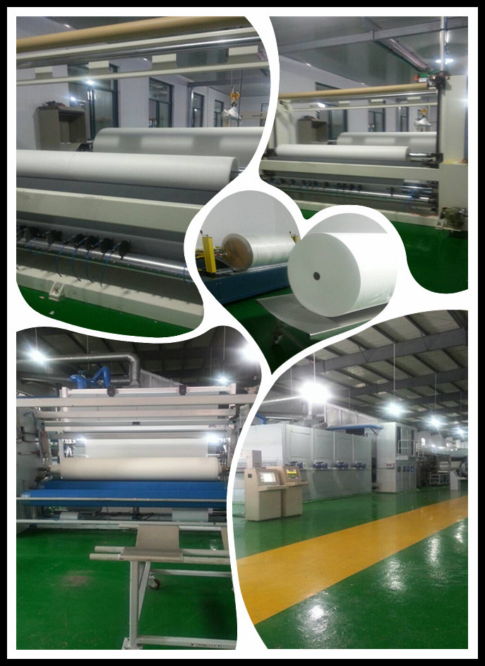 100% Polyester Spunbond Non Woven Rolls 9-200gsm 320cm Max Width