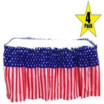 Modern Disposable Plastic Table Skirts For Dessert / Buffet Table Decoration
