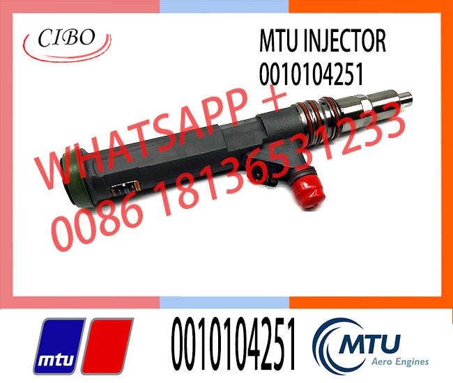 Remanufactured High Quality Fuel Injector 0010104251 for MTU 1600 diesel engine fuel injector VTO-B160BM 0010104251/71