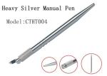 Heavy Silver Manual Tattoo Pen / 3D Microblading Eyebrow Pen