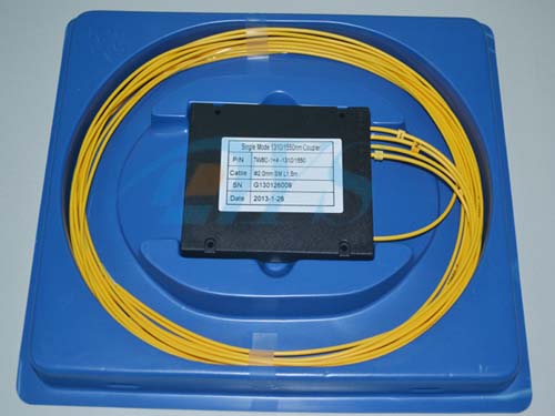 FBT Type 3 Way SC / UPC Optical Fiber splitter Data Communication