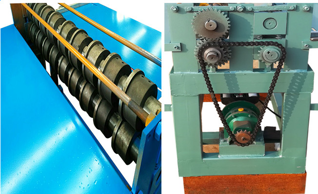 Steel Strip 4kw Sheet Metal Slitting Machine 0.6mm Plate PLC Control 380V