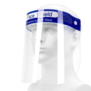 China Adult Disposable Medical Face Shield , Plastic Transparent Safety Face Shield wholesale