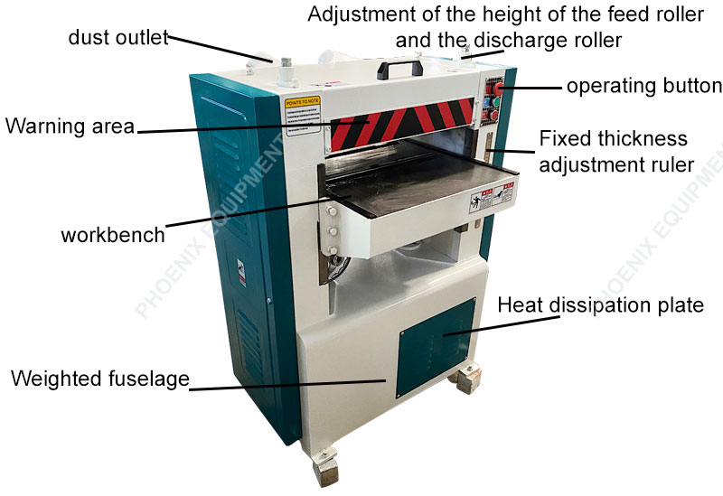Multifunctional Single Side Conveyor Belt Planing Machine for Building Material Shops