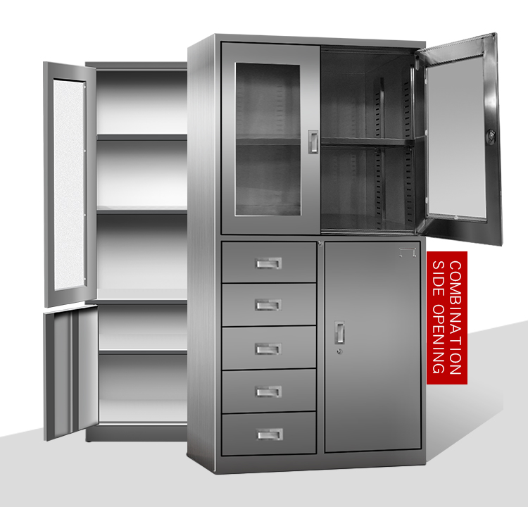 0.5mm To 1.2mm Library Stainless Steel File Cabinet