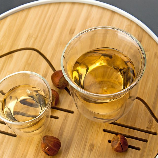 Manufacture Custom Coffee Tea With High Borosilicate Handle Heat Resistant Double Wall Glass Cup