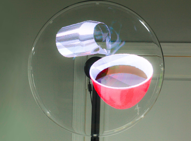 65cm Hologram Player 3D LED fan 512 x 512 Resolution for advertising