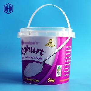 China Environmentally - Friendly Yogurt IML Bucket 5000 ML Customize Labeling wholesale