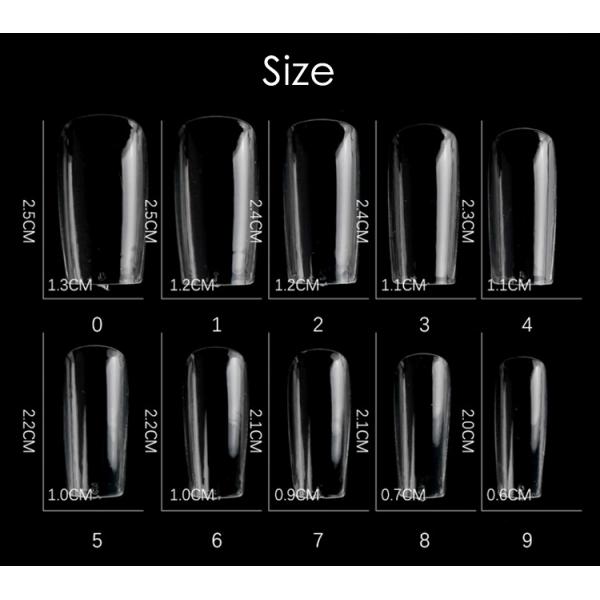 MSDS Certified Gel Nail Tips Almond Medium Shape 500Pcs Pre Shaped Full Cover Soft Gel Clear Nail Tips Extensions French Style
