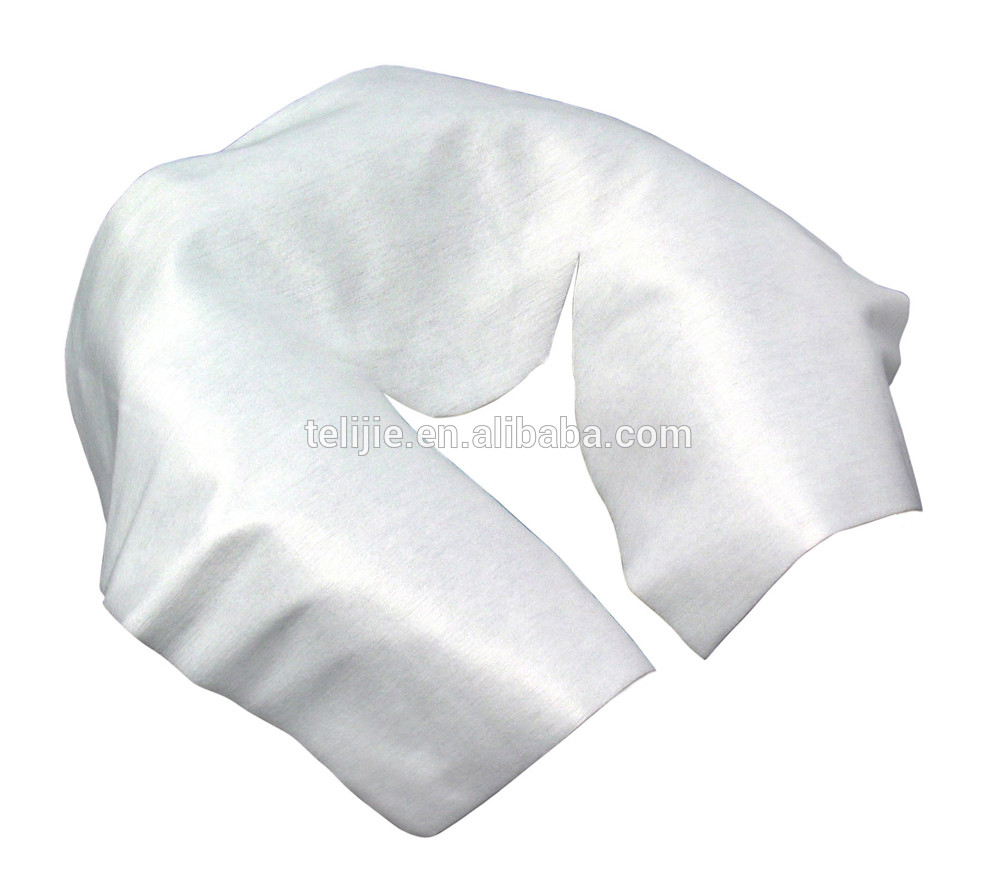 Plain White 60 Gsm Disposable Face Cradle Cover