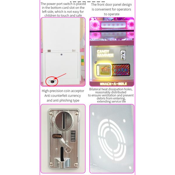 Kids Arcade Games Factory Direct Coin-Operated Whack-A-Mole Machine