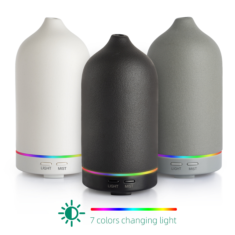Homefish Difusores Aromaterapia Diffusor Geur 5 Colors Diffuser 100ml Ceramic Diffuser 2023 Air Essential Oil Diffuser