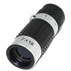 China Black White Color Mini Monocular 7x18 Lightweight In Pocket For Distance wholesale
