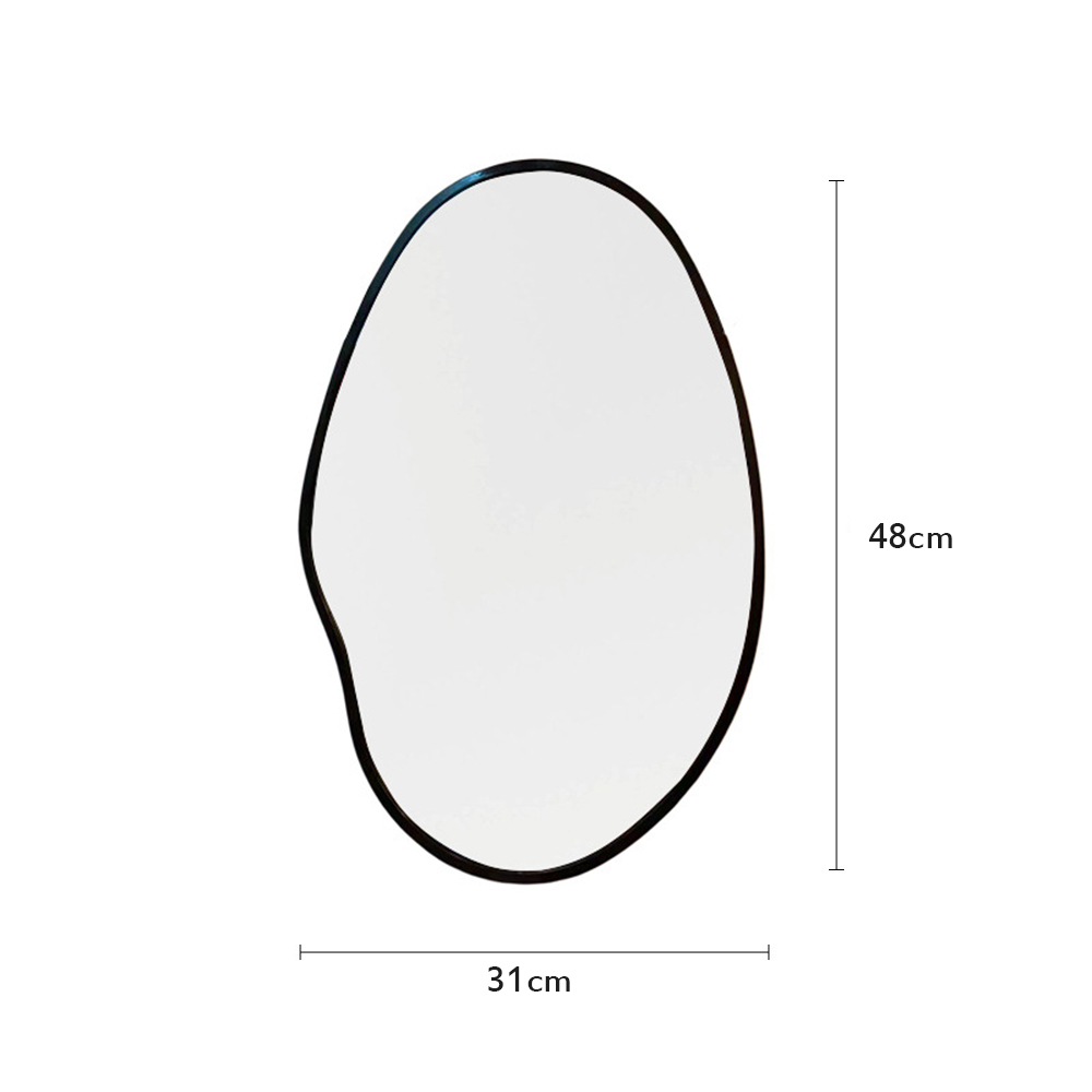 Customized Size Art Deco Vintage Antique Plastic Frame Mirror for Bathroom Decorative