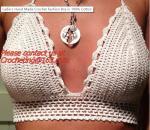summer sexy cotton handmade crochet bikini bra candy swimwear top beachwear top