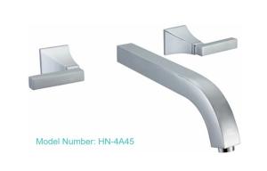 China Square Two Handle Vessel Sink Faucets , Concealed Lavatory Basin Tap wholesale