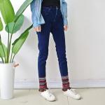 Mid Rise Women's Straight Leg Jeans Skinny Fit