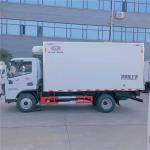 Light Duty Refrigerated Box Truck 100km/H , Choi Steel Frozen Food Delivery