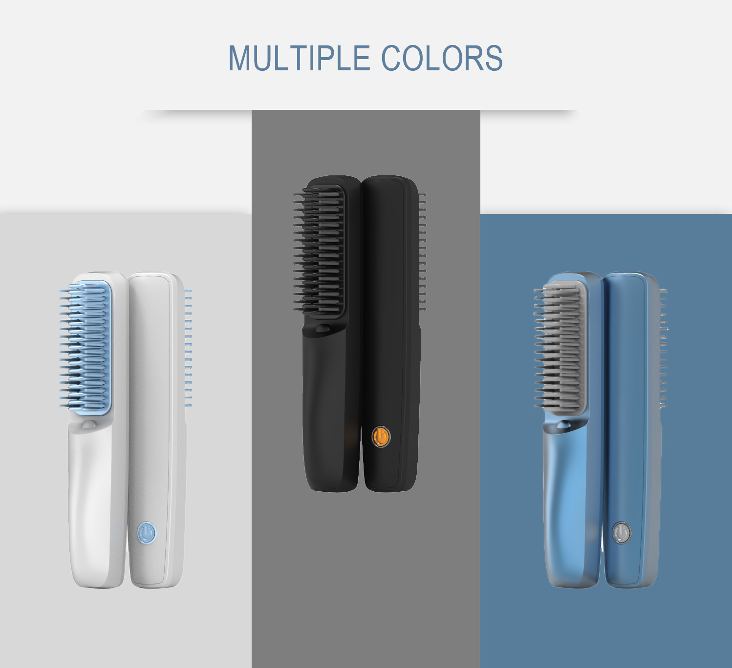 USB Rechargeable Flat Iron Cordless Hair Straightener Brush