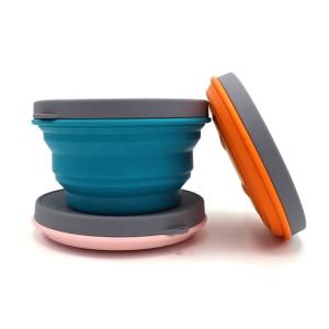 China OEM ODM 1000ml Food Storage Portable Collapsible Silicone Bowl wholesale