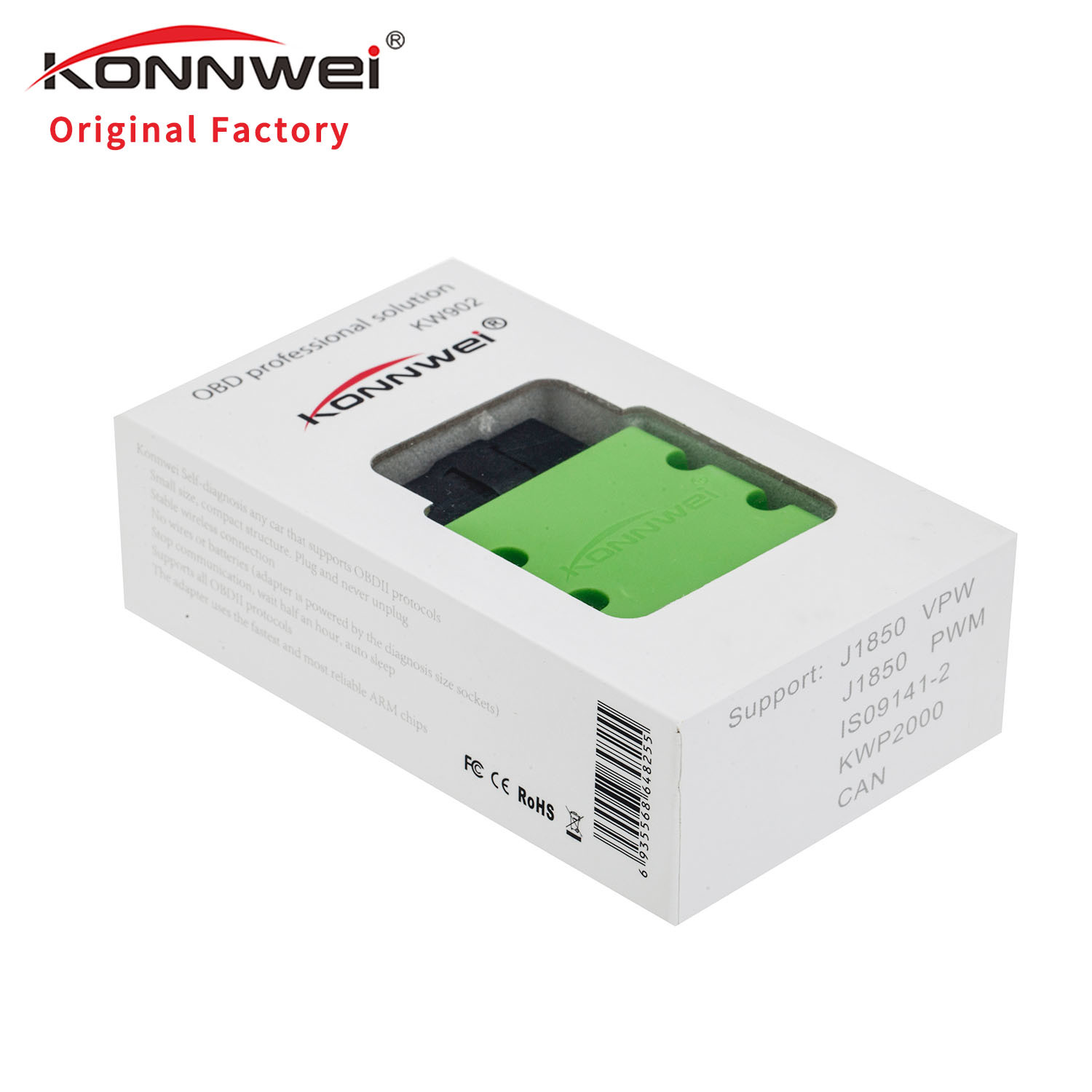 Waterproof Bluetooth Diagnostic Scanner KONNWEI KW902 Wifi Elm327 ABS Housing