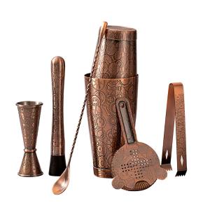 China 7 Piece Cocktail Shaker Bartender Kit Full Stainless Steel 304 wholesale