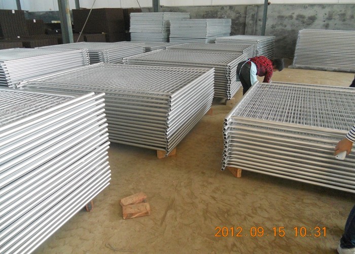 Safety Temporary Fence Panels Hot Dipped Galvanised Metal Construction Fence Panels