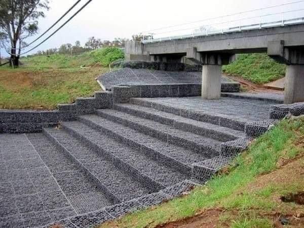 2*1*0.5M Pvc Coated Gabion Box Galvanized Heavy Duty Mesh
