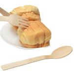 100 Nature Disposable Bamboo Wooden Cutlery Bulk Fork 17CM