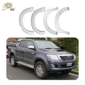 China 2.5mm Thickness Auto Fender Flares For Toyota Hilux Vigo 2011-2015 Single Cab Wheel Arch wholesale