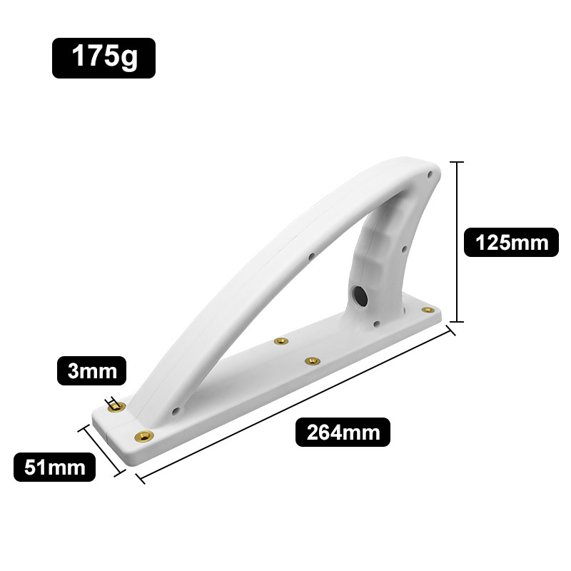 ABS Material White Large Grip Handle For Portable Anti Drone Shield Device System
