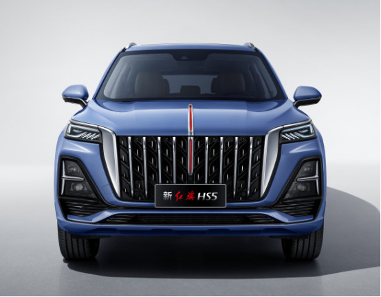 Blue Hongqi Sports Utility Vehicle 185kw 5 Seater Gasoline Hongqi Suv