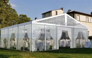 China Luxury Outdoor PVC Transparent Wedding Tent , Windows Wedding Event Tent For 300 Seats wholesale