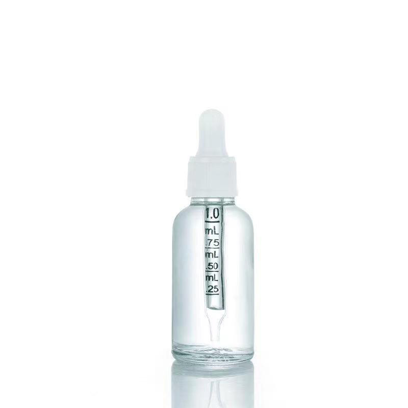 18mm Plastic Bottle Dropper and 10ml Amber Oil Glass Essential Oil Bottle for Travel or Home