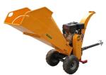 12cm Chipping Capacity Gas Wood Chipper , 2 Cutting Blades 15hp Petrol Wood