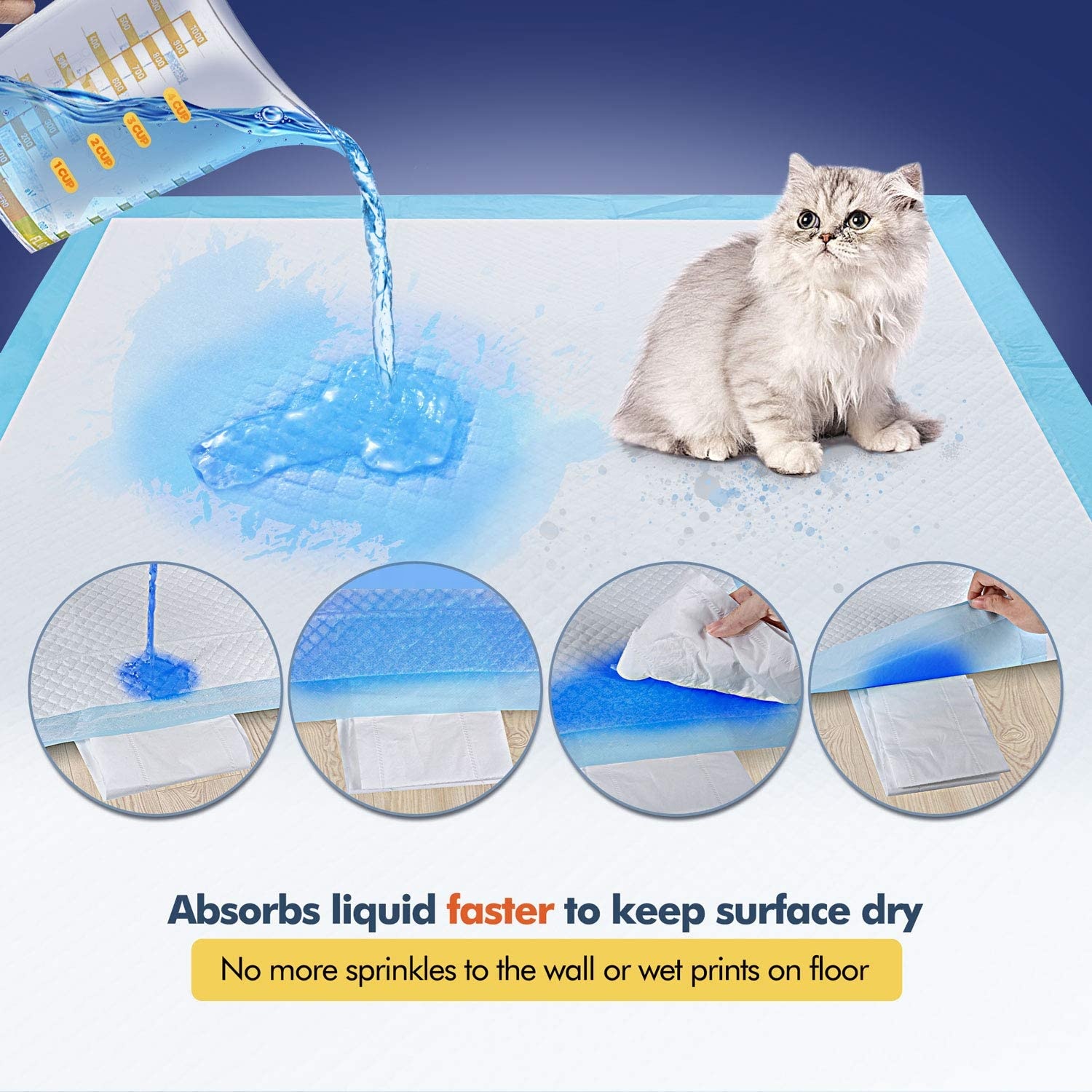 Pet Dog Urine Pad Small Animals Length X Width mm 600X350 600X450 600X600 900X600