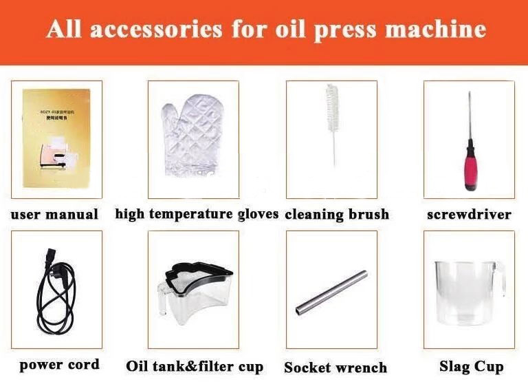 Mini household oil press machine with high quality 304 stainless steel