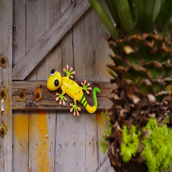 Outdoor Metal Lizard Wall Decor Hanging Metal Wall Art Gecko