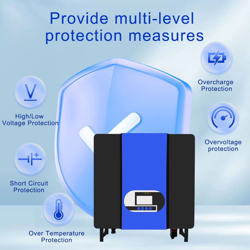 Hybrid Off Grid 3.5 Kva MPPT Solar Inverter 24v 220v Pure Sine Wave 3.5kw