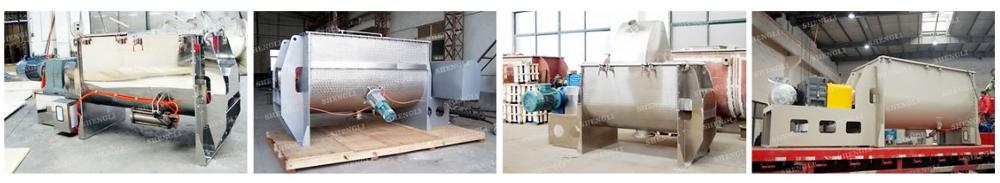 Powder Mixing Ribbon Blender Machine Ss316L For Construction Line