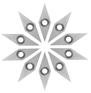 China 30 Degree Bevel Woodturning Diamond Shaped Carbide Insert wholesale