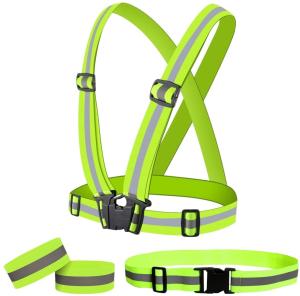 China Adjustable 1.5cm Reflective Hi Vis Running Gear 42*52cm wholesale