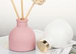Popular Round Pink White Glass Diffuser Bottle 50ml 7cm Height