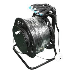 China Armored Military Tactical Fiber Optic Cable / 4 Strand Single Mode Fiber 300m LC wholesale