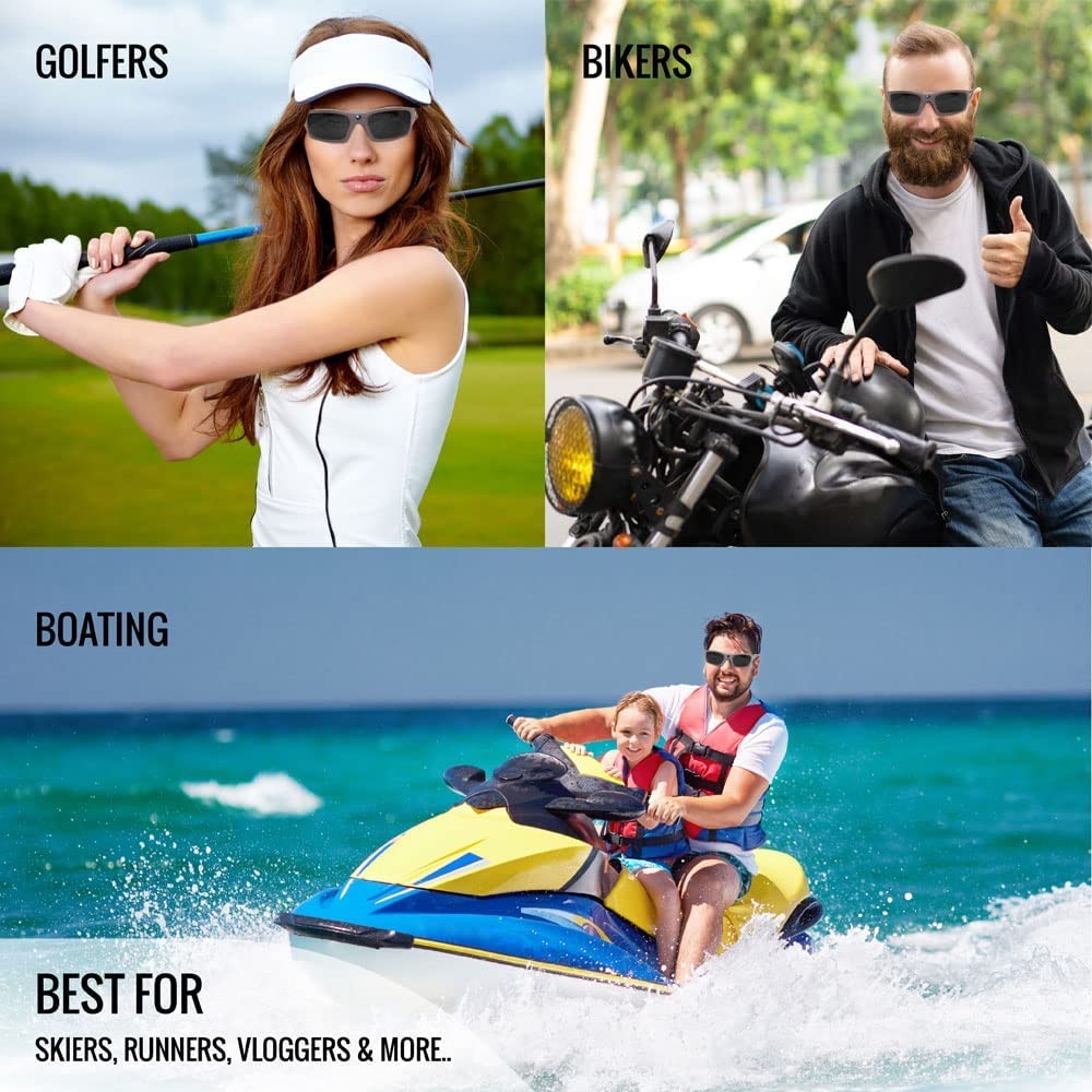400mAh Bluetooth Audio Sunglasses 150*150*40mm Photo Resolution 4032*3024