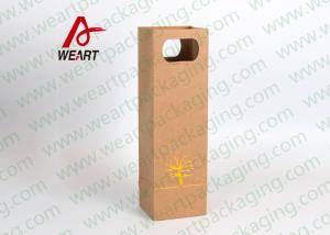 China Die Cut Handle Bottle Gift Bags / Bespoke Boutique Paper Bags OEM /ODM Avaliable wholesale