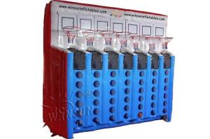 China Inflatable Sport Game Inflatable Connect Four Basketball Games wholesale