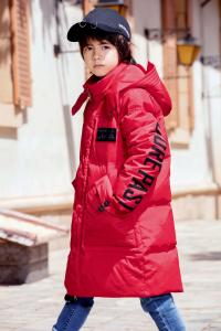 China Bilemi Long Thick Hooded Snowsuit Boy Down Coat Warm Parka Kids Winter Jacket wholesale