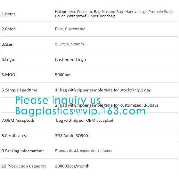 HANDBAG,PORTABLE WASH POUCH Promotional PVC/EVA cosmetic Bag with Handle,PVC Bedding Blanket Bag with Handle, makeup bag