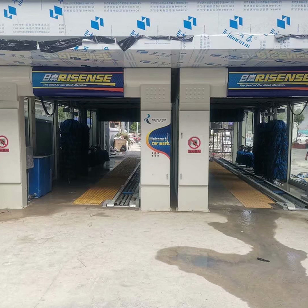 Risense 14 Brushes Drive Through Automatic Car Wash Tunnel with High Pressure Cleaner
